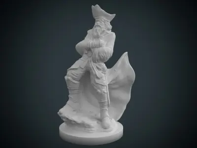 Pirate Statue 3D print model