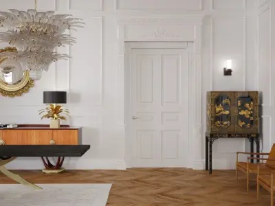 Furniture set scene  3D model