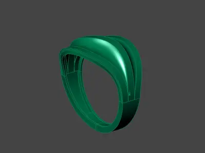 Plain Ring Women Ready STL 3DM Models Womens Rings 3D models 3D print model 19
