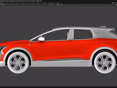 Cadillac Obtiq 2025 Low-poly 3D model