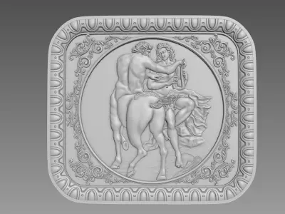 Centaur Bas-Relief 3D model