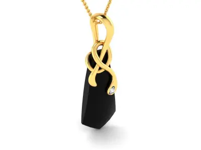 Women Pendant 3DM STL OBJ FBX Render Details 3D print model 5