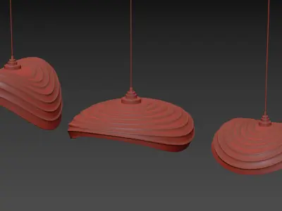 Navicula Pendant Light 3D model