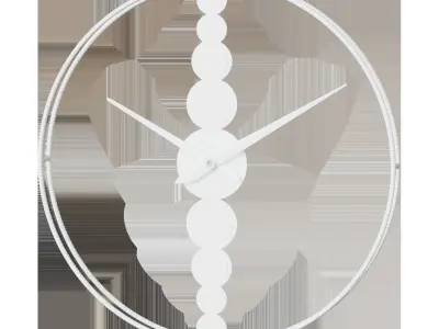 Pebble Wall Clock 3D model