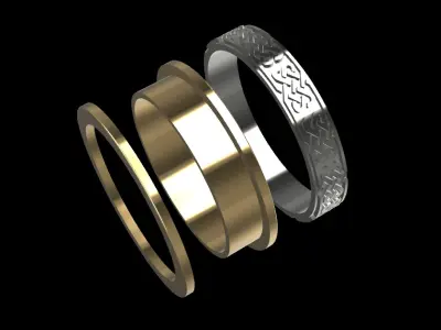 ring with patterns 3D print model