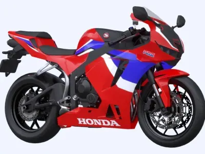 Honda CBR600RR 2021 Low-poly 3D model