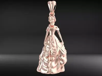 PRINCESS PENDANT 3D print model