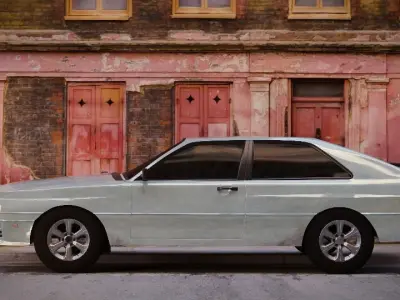 1980s Car Audi Quattro 3D model