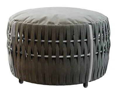 Round Wrapped Pouf 3D model