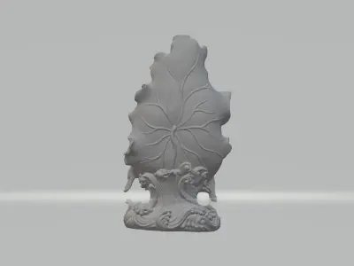 Guanyin Lotus Leaf 3D print model