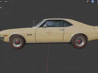 AMC AMX 1968  3D model
