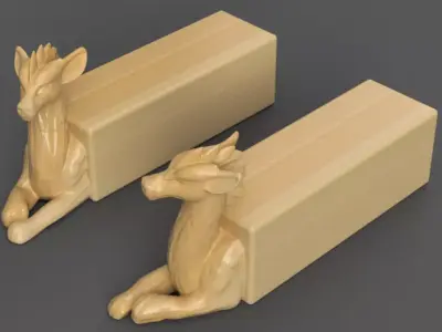 Majestic Dragon Monitor Riser for Desk Decoration 3D print model