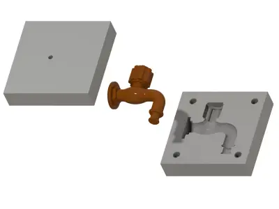 Chocolate Mold Faucet 3D print model
