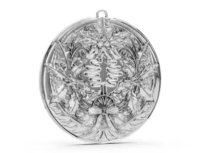 Christmas Wreath Ornamnet and Pendant 3D print model