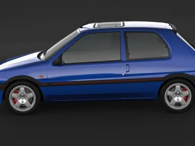 Peugeot 106 XSI 3D model