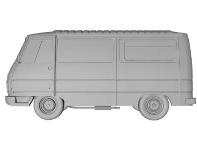 Peugeot Van 60s 3D model