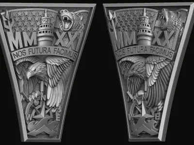 Bas-relief for the United States Ring 2021 3D print model