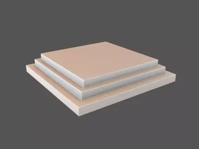 Podium Stage v2 004 Low-poly 3D model