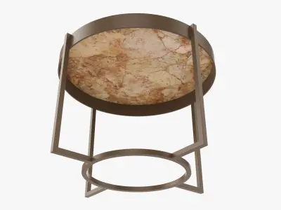 Round side table 3D model