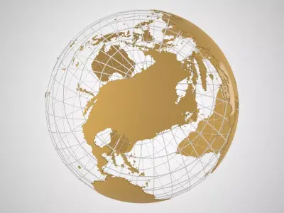 Globe News Skeleton MAPLE Color 3D model