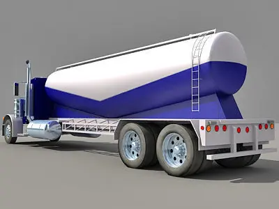 Blue Freightliner Truck 3D model