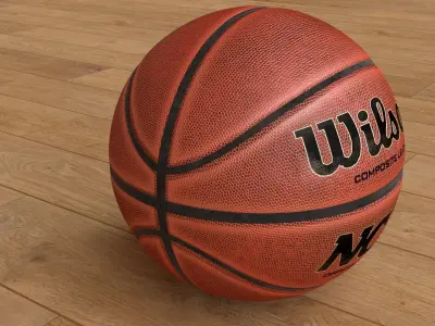 basketball ball Low-poly 3D model