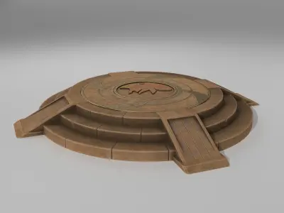 Portal Base Low-poly 3D model