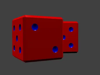 Simple Dice Free 3D model