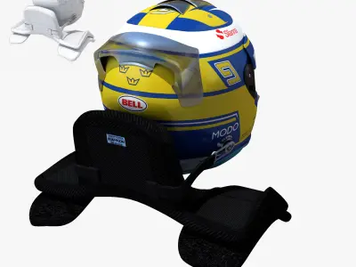 Ericsson helmet 2017 Low-poly 3D model