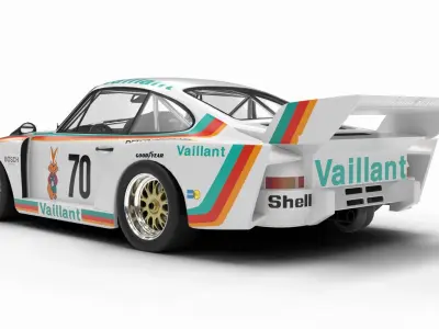 Porsche 935 77 1977 Vaillant DRM Racing  3D model