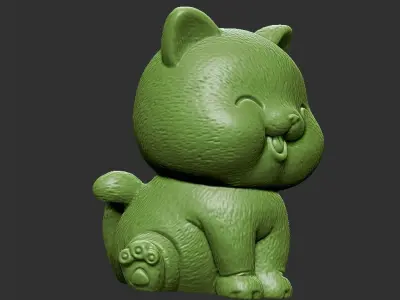baby cat 3D print model