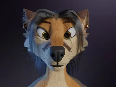 Naomi Anthro Fox 3D model
