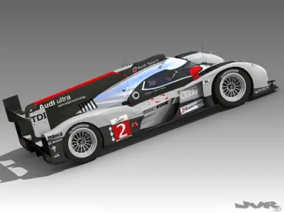 Audi R18 LeMans 2011 3D model