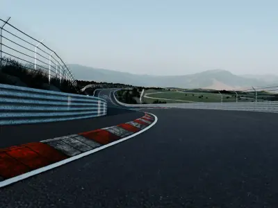 Nurburgring Nordschleife Track 3D Model with Materials 3D model
