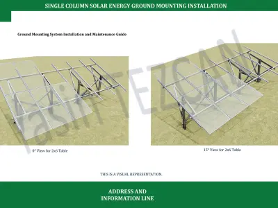 SOLAR ENERGY GROUND MOUNTED INSTALLATION-CATALOG-1 3D model