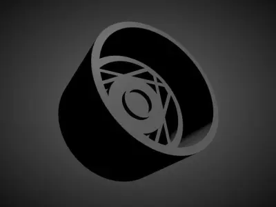 Crossline scalable and Printable rim 3D print model