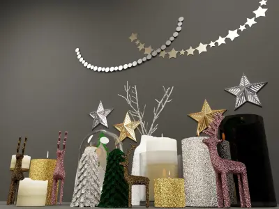 Christmas Deco 3D model 3D model
