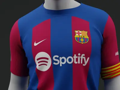 FC Barcelona 2023 2024 Home Jersey  3D model