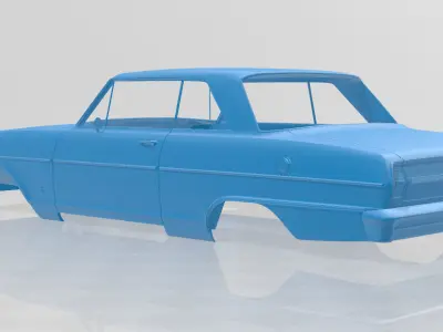 1964 Chevrolet Chevy II Nova - 3D Printable Model Full Body 3D print model
