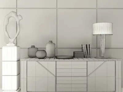 Decorative set Elite 3D model