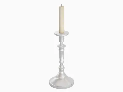 Vintage Candlestick 03 Low-poly 3D model