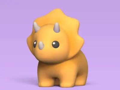 Little Triceratops 3D print model