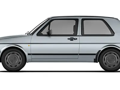 Volkswagen Golf II 3-door 1983 3D model