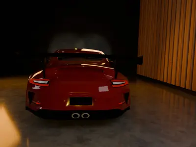 Model Porsche 911 3D Low-poly 3D model
