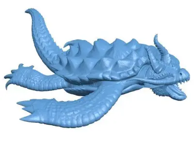 Turtle God Low-poly 3D model