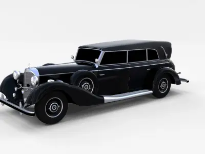Mercedes 770 Staff Car rev 3D model