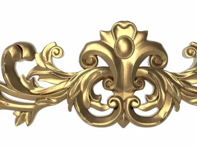 decorative pattern ready for 3D printing 3D model