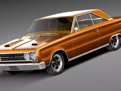 Plymouth GTX 1967 3D model