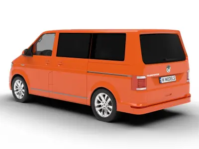 Volkswagen T6 Transporter 2019 3d model  3D model