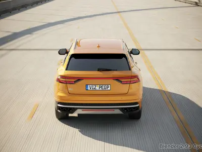 Bridge SUV 3D Scene for Blender Cycles 3D model